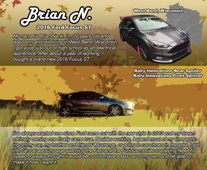 May 2017 - Brian N. // "Fast and Focused"