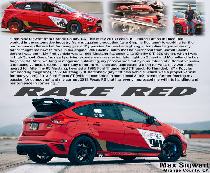 September 2019 - Max S. // "Race Red"