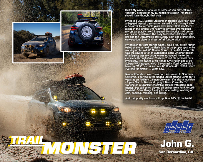 January 2022 - John G. // Trail Monster