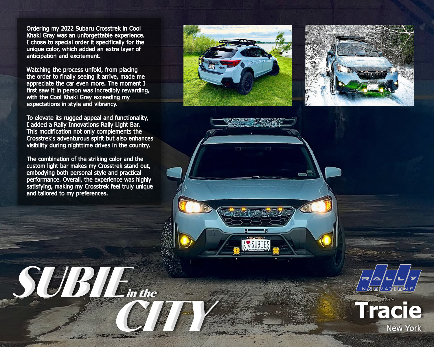 January 2026 - Tracie // Subie in the City – Rally Innovations