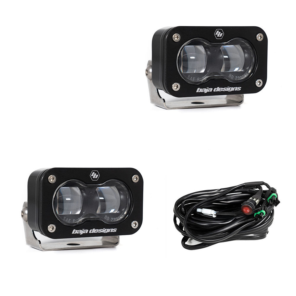 Baja Designs S2 SAE Light Pod Pair (Clear)