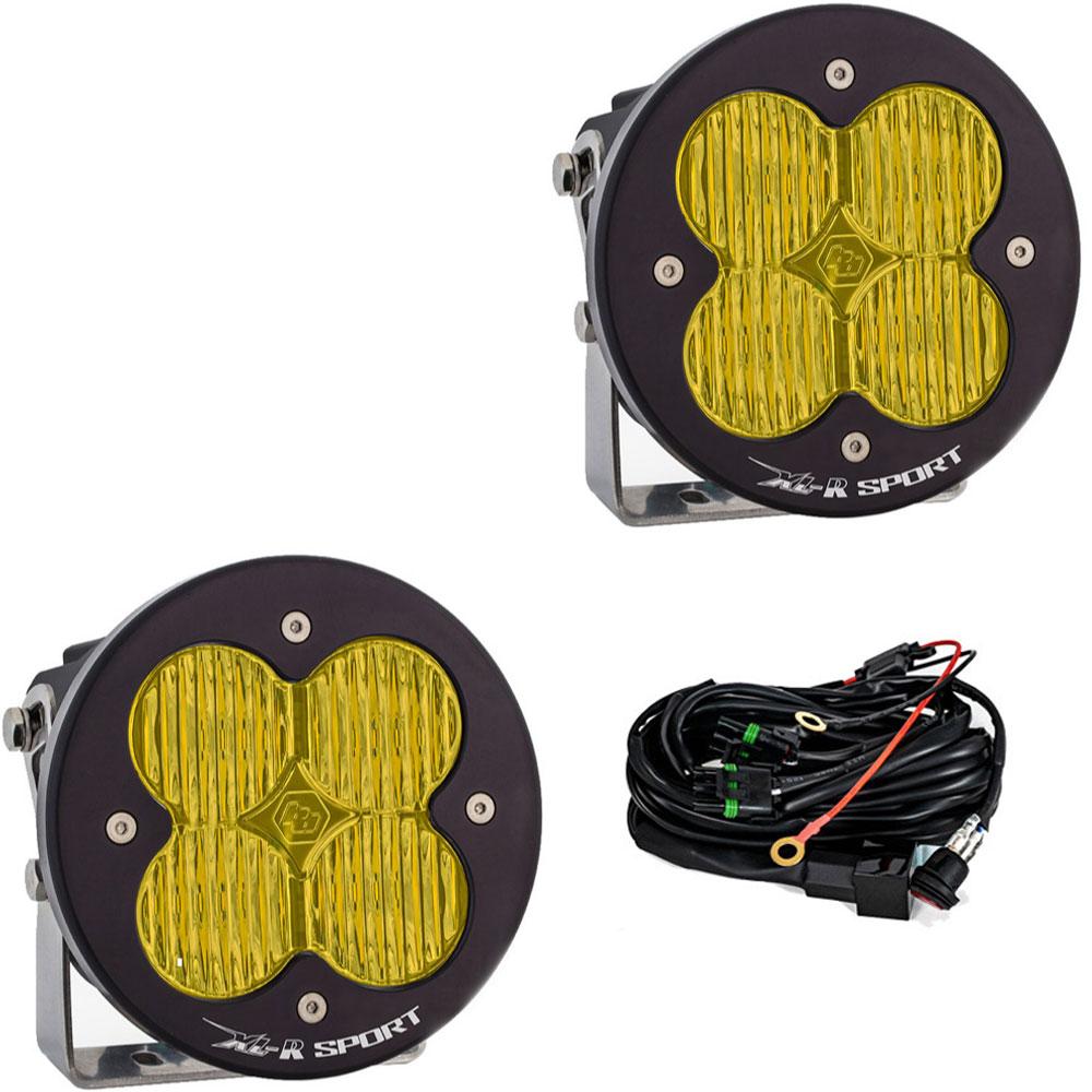 Baja Designs XL-R Sport Light Pod Pair, Wide Cornering (Amber)