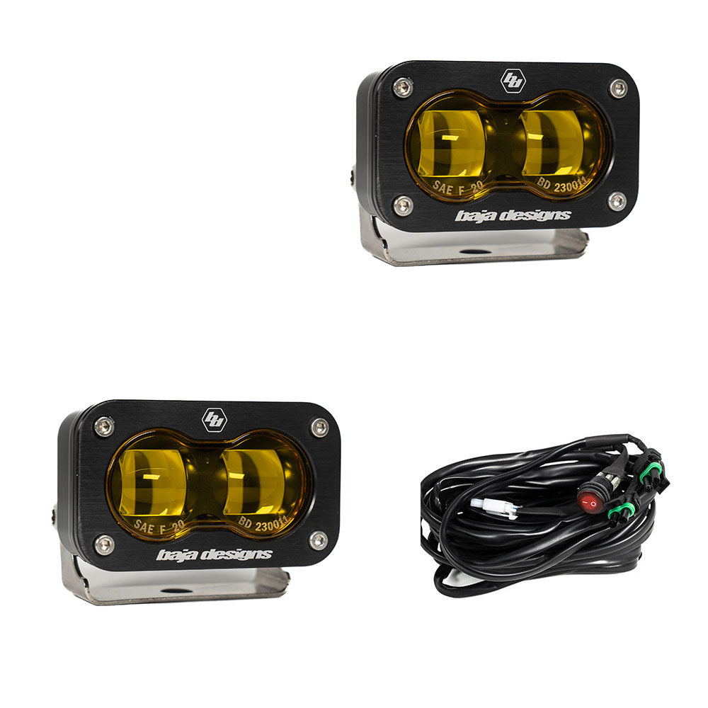 Baja Designs S2 SAE Light Pod Pair (Amber)