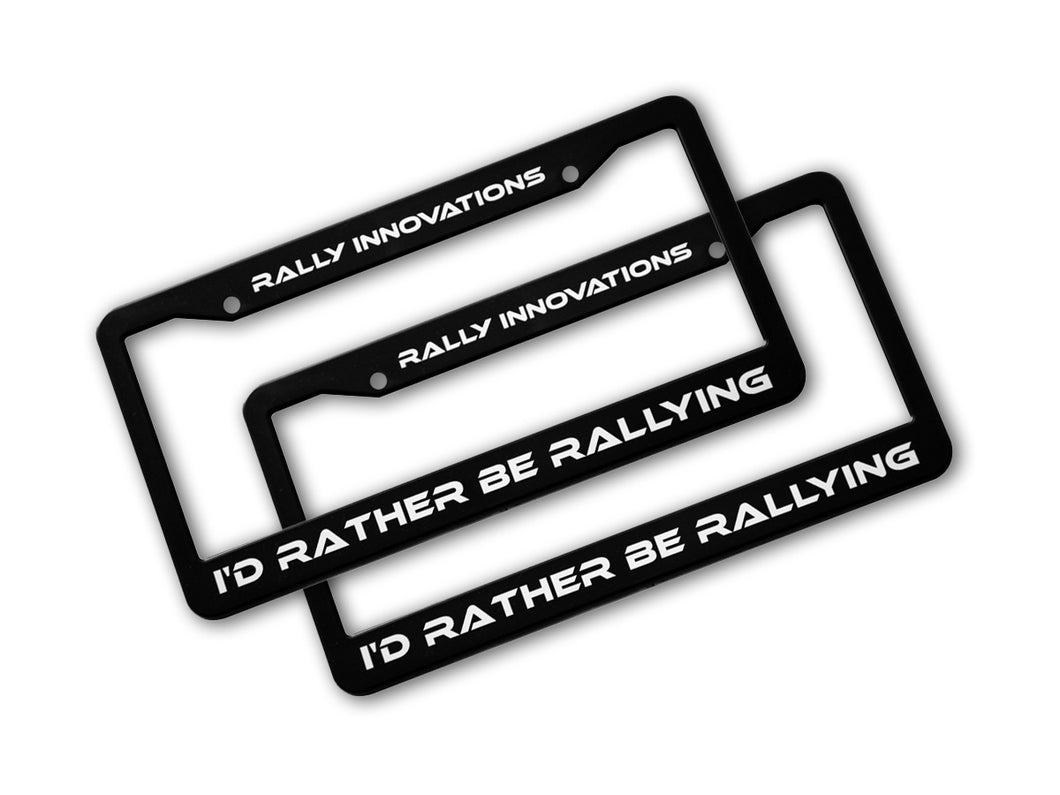 Rally Innovations License Plate Frame Set [RI-LGO-FRM-02]