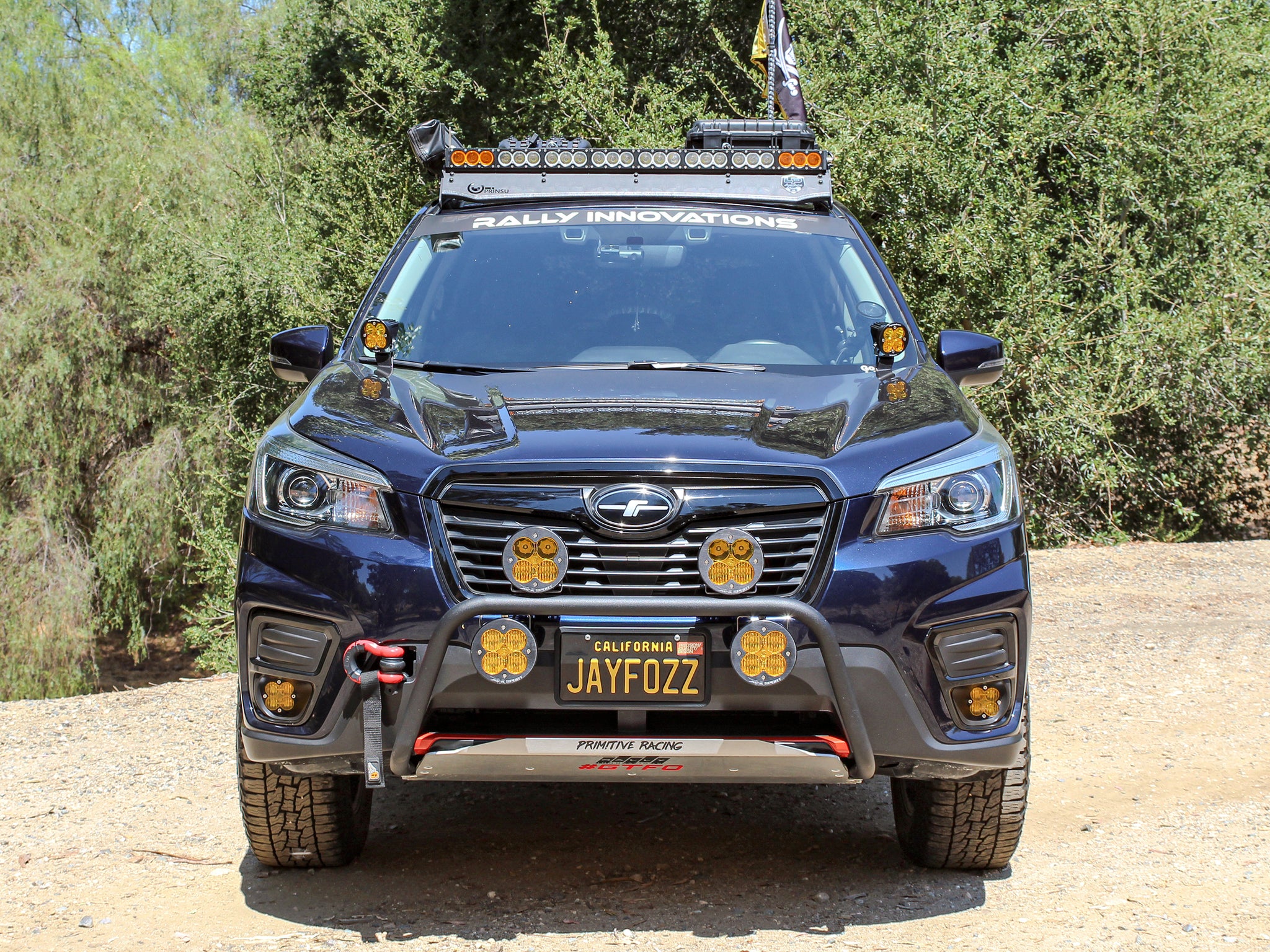 Rally Innovations - Front Rally Light Bar Mount Kit with LED Lights Suited  for 2019-2021 Subaru Forester - Ironman 4x4 America