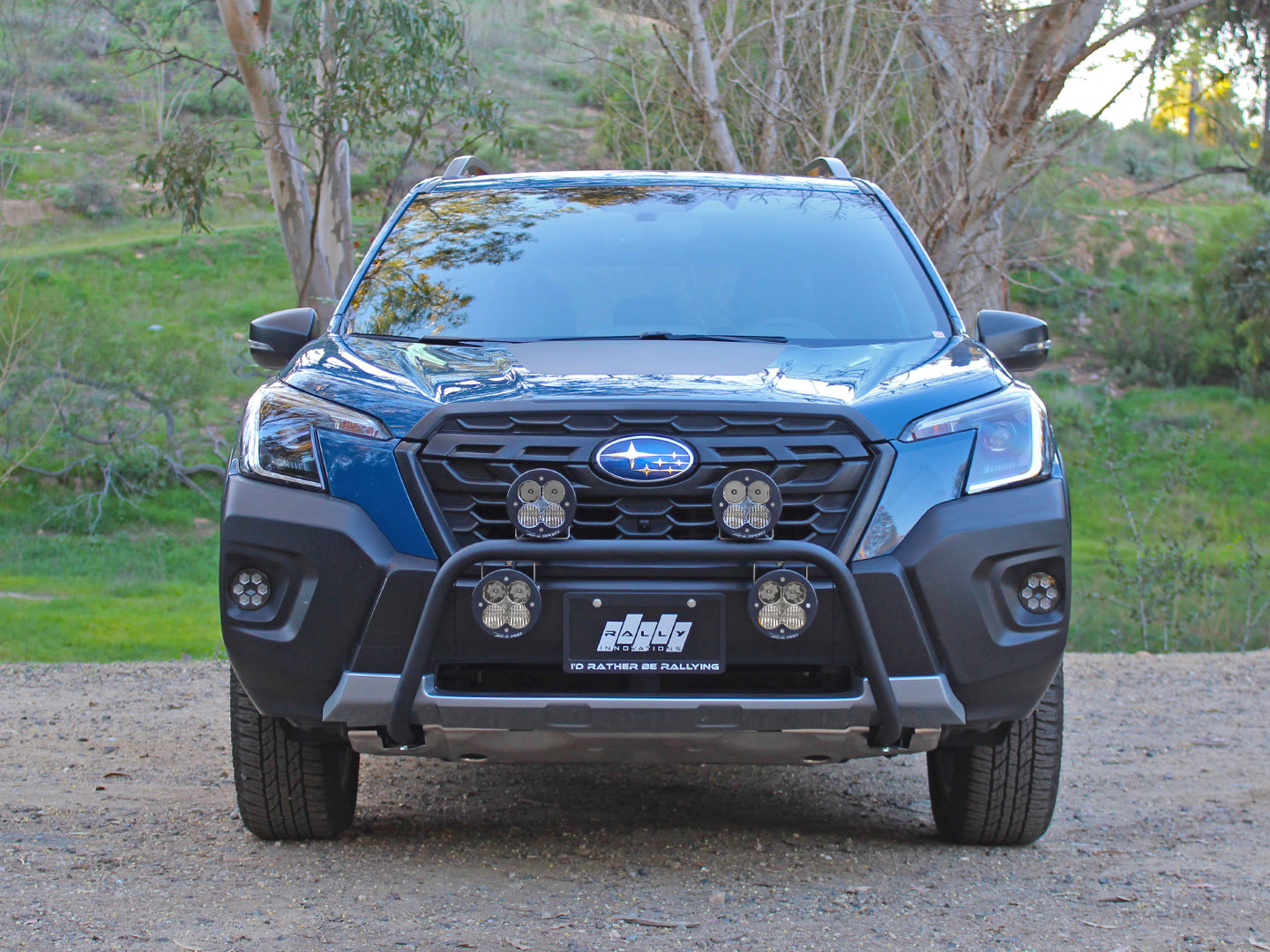 Rally Innovations - Front Rally Light Bar Mount Kit with LED Lights Suited  for 2019-2021 Subaru Forester - Ironman 4x4 America