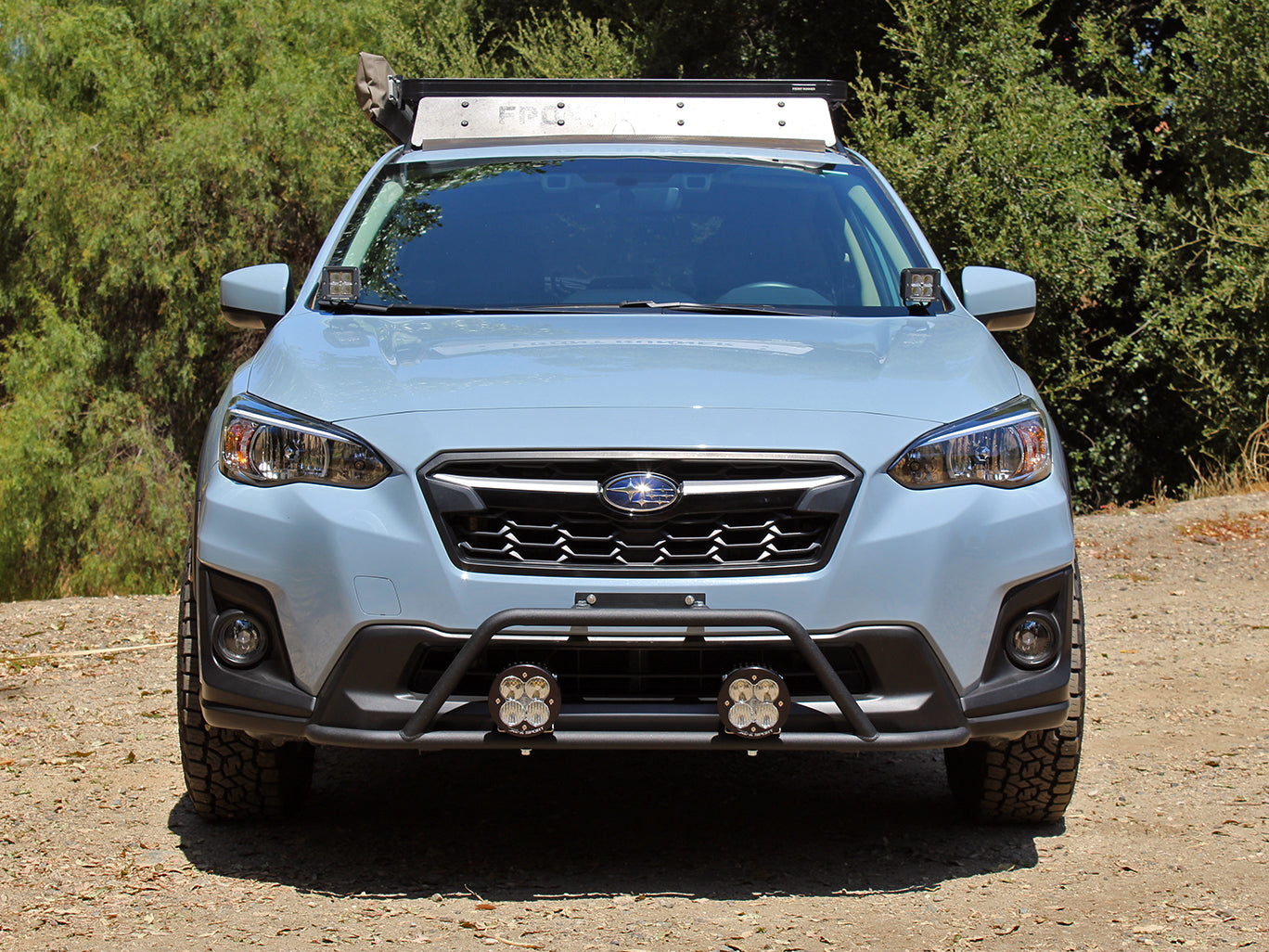 Rally Innovations - Front Rally Light Bar Mount Kit with LED Lights Suited  for 2018-2020 Subaru Crosstrek